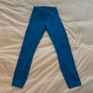 Blue Lululemon Leggings, Size 6.